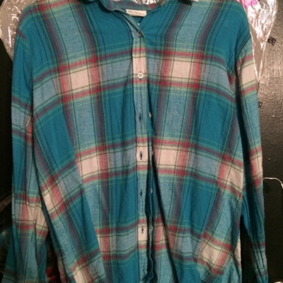Plaid button down shirt