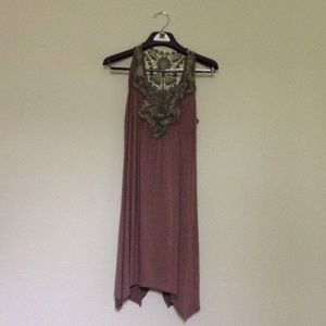 Floral/Crochet Knit Dress