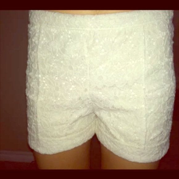 Kirra high waisted lace shorts
