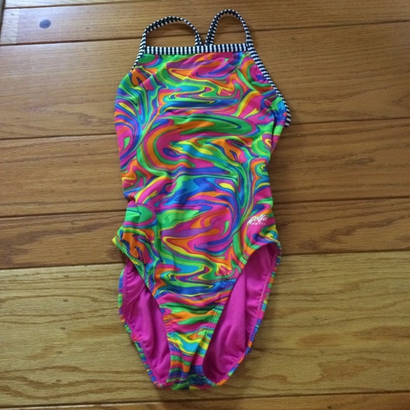 Bright patterned Dolfin swimsuit