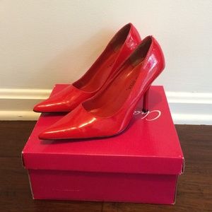 Bright Red Pumps