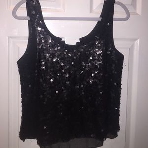 Forever 21 black sequenced top