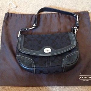 Black coach purse