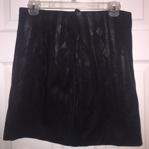 H&M black sequenced pencil skirt!