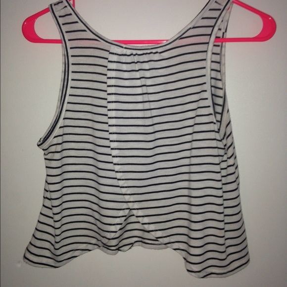 Tulip back striped tank