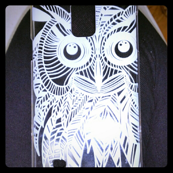 Galaxy note 4 clear owl print case