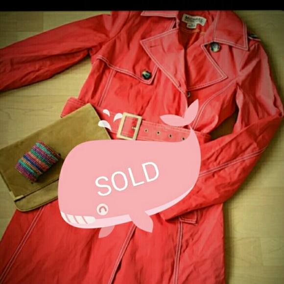 Michael Michael Kors Blood Orange Raincoat