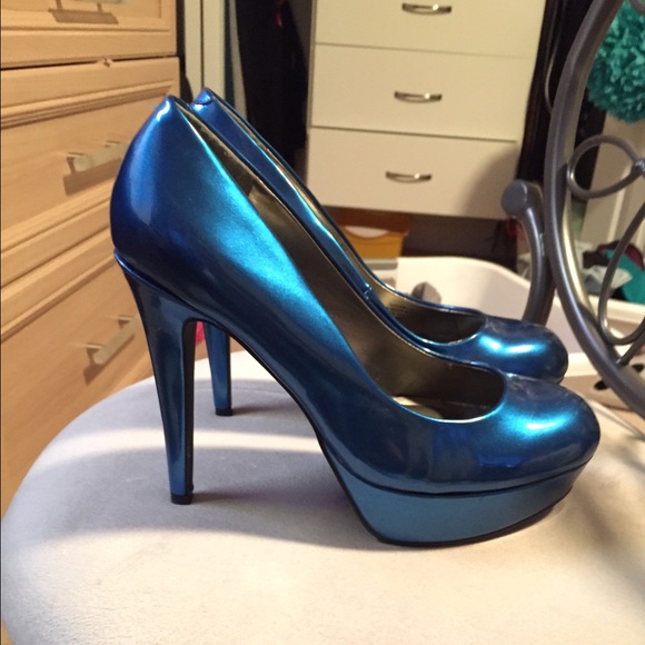 Metallic Blue Pumps - G by Guess