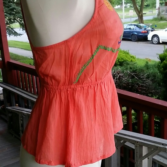 Rue 21 cute orange top - Picture 2 of 4