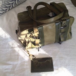 Balenciaga Olive Green Satchel