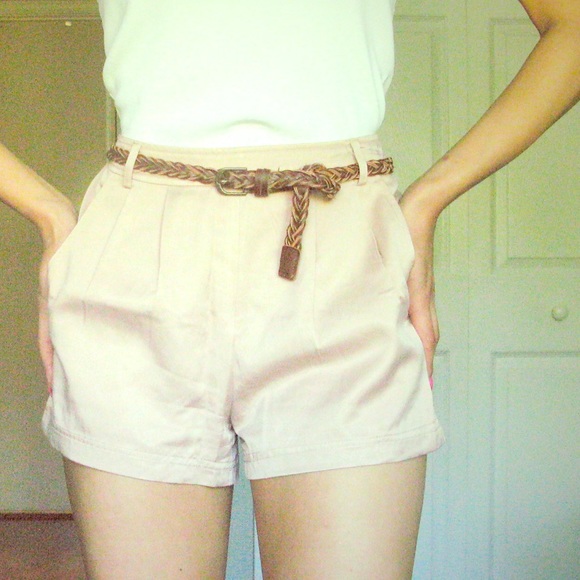 F21 pink rose trouser shorts size small