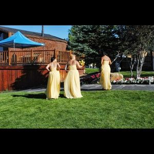 Formal prom/ braids maid dress