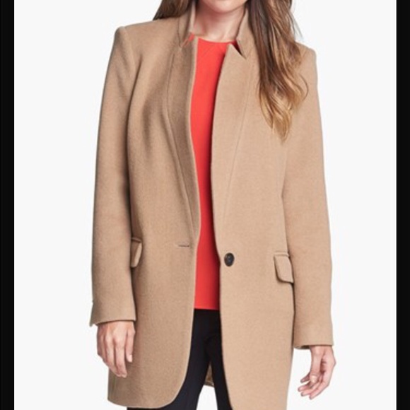 Pink Tartan Camel Coat