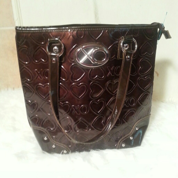 XOXO LARGE CHOCOLATE BROWN PURSE