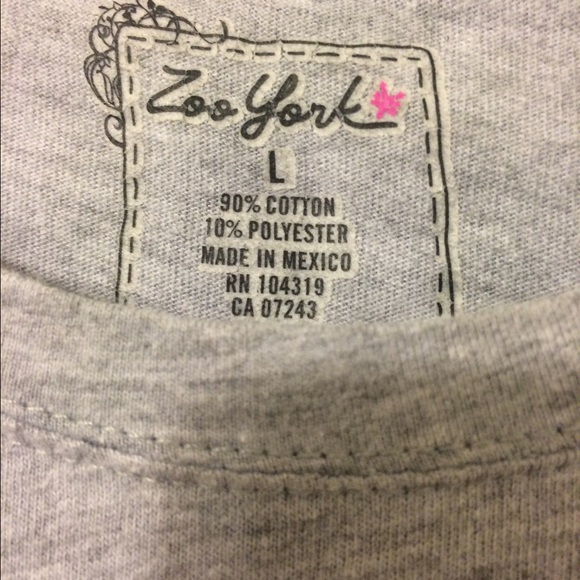 ZooYork grey graphic top - Picture 3 of 3