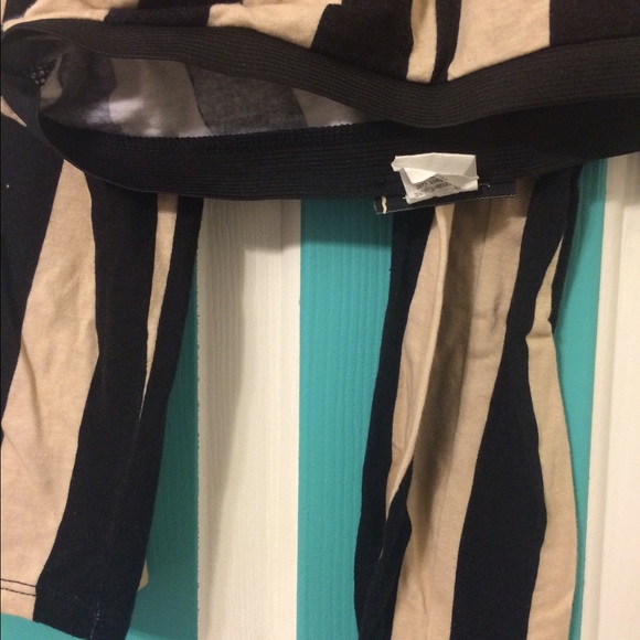 beige and black stripped tights - Picture 2 of 2