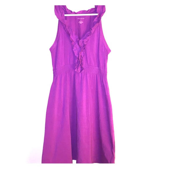 Banana Republic Magenta Ruffle Summer Dress