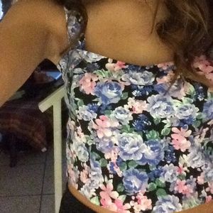 Floral crop top
