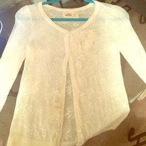 Hollister lace cardigan size medium