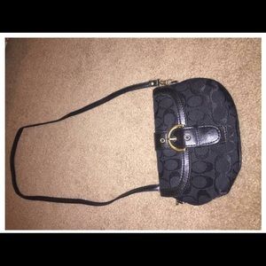 Black Coach shoulder purse