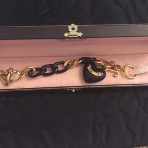 Juicy Couture gold and brown charm bracelet!