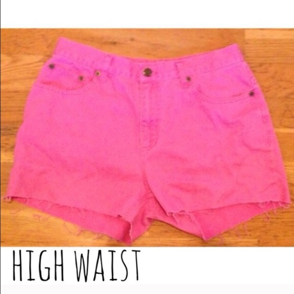 Pink High Waisted Shorts