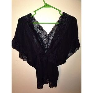 Lace kimono style top