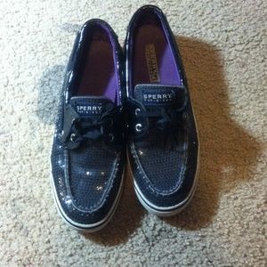 Black Sperry Top Siders