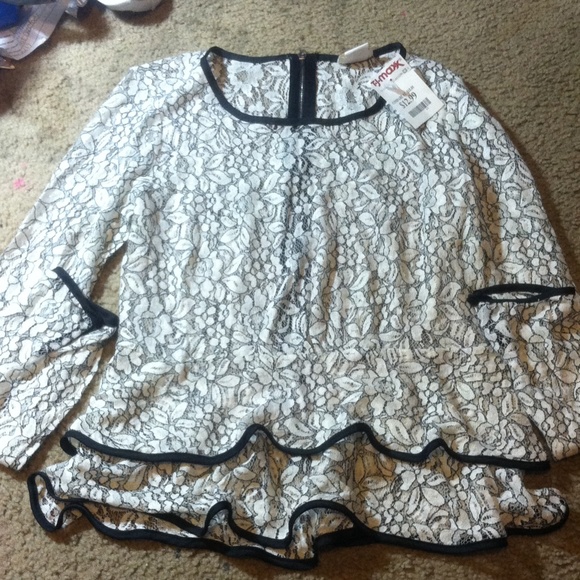 One Clothing long sleeve lace shirt