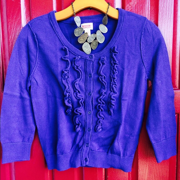 Ruffled Cardigan