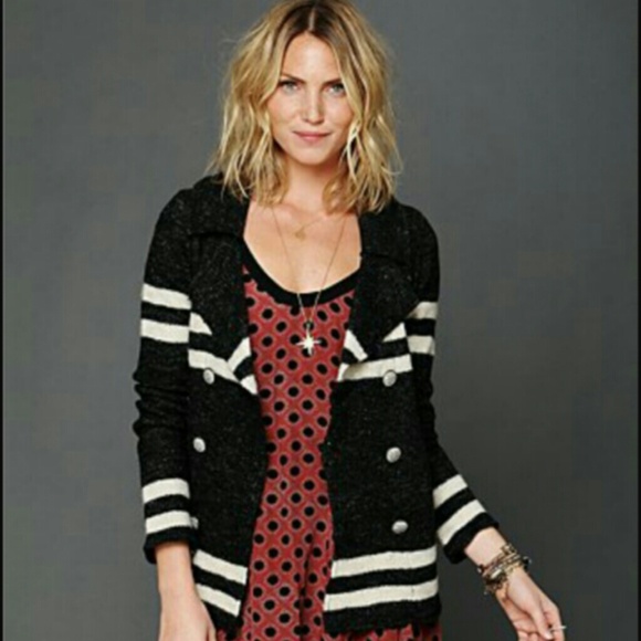 Free People Outerwear - FREE PEOPLE , Earned Stripes jacket  XS NWOT