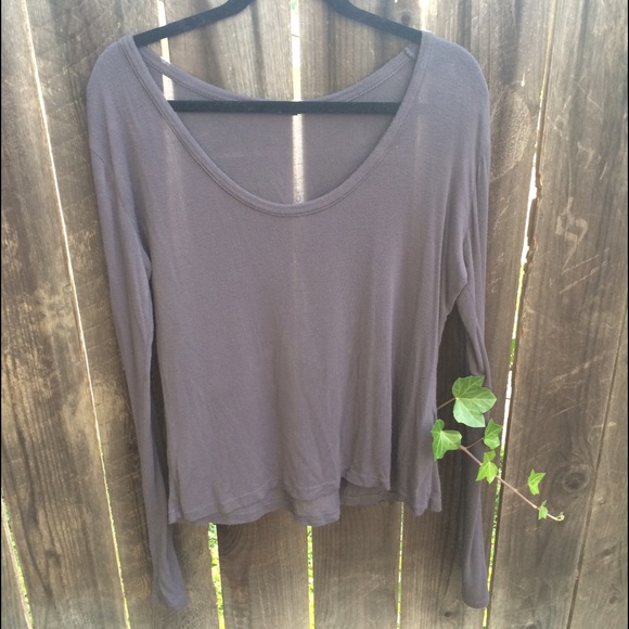 Brandy Gray Long Sleeve Shirt