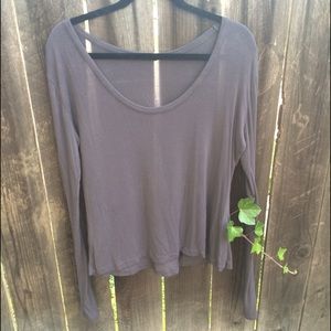 Brandy Gray Long Sleeve Shirt