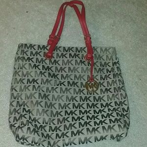 Authentic Michael Kors Jacquard Jet Set Tote