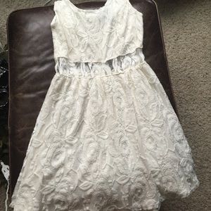 Wet Seal cream lace dress