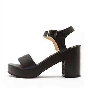 AA wooden heel sandal