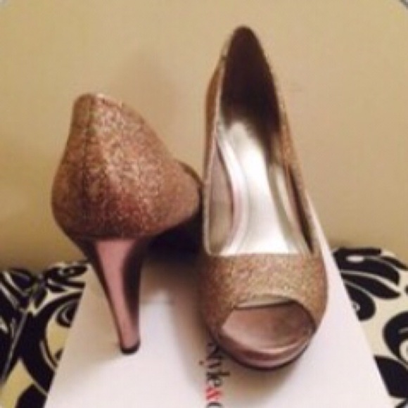 🆕 Style & Co. Open Toe Glitter High Heels - Picture 3 of 8