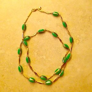 J Crew long necklace in green