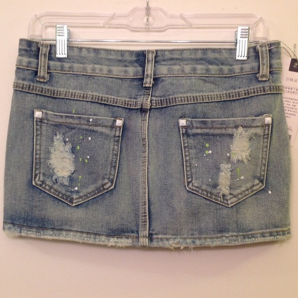 Denim Mini Skirt - Picture 2 of 3