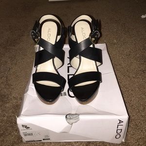 Black aldo high heels