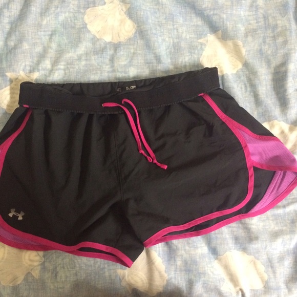 Under Armour Pink "Athletes Run" Running Shorts