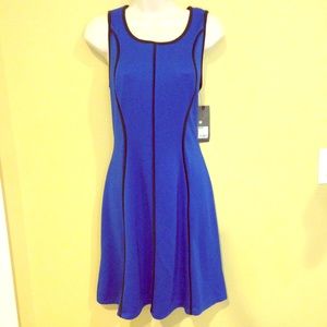Flattering blue dress NWT