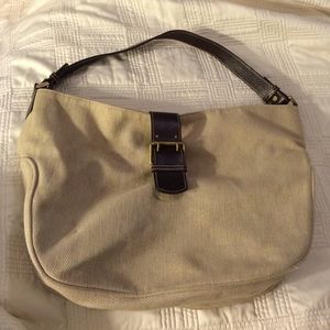 Ralph Lauren Wool and Leather Handbag!