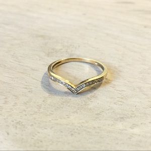 14 kt Yellow Gold Pave Diamond Ring