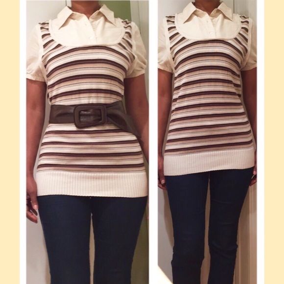 Tory Burch striped sweater top **FIRM**