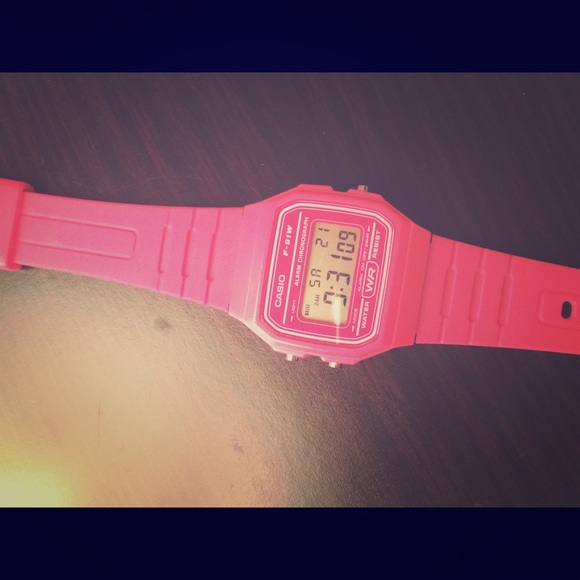 Casio pink electrical watch