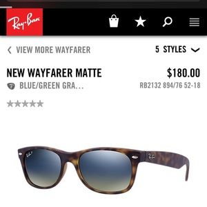Rayban polarized sunglasses. Tortoise shell