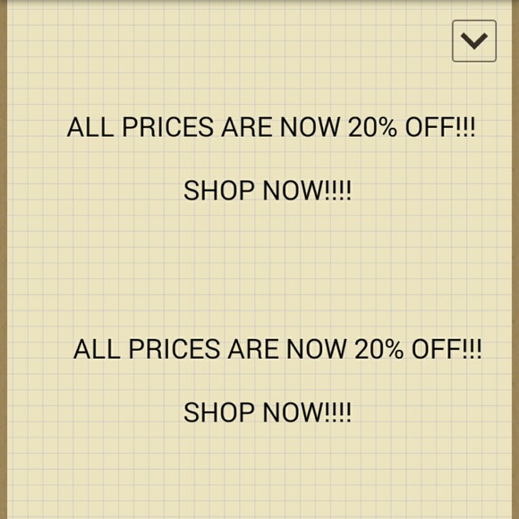 SALE UNTIL MONDAY 20% OFF!!!!!!