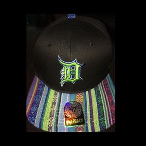 Tribal Detroit Flat-brim Hat