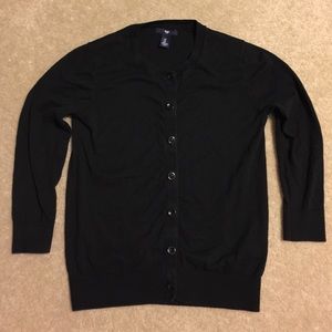 3/4 sleeve black Gap cardigan